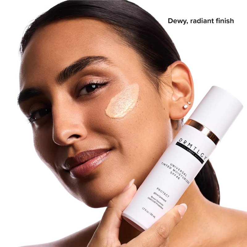 DRMTLGY Universal Tinted Moisturizer SPF 46 - Hydrating Tinted Sunscreen with Niacinamide & Hyaluronic Acid - 1.7 oz