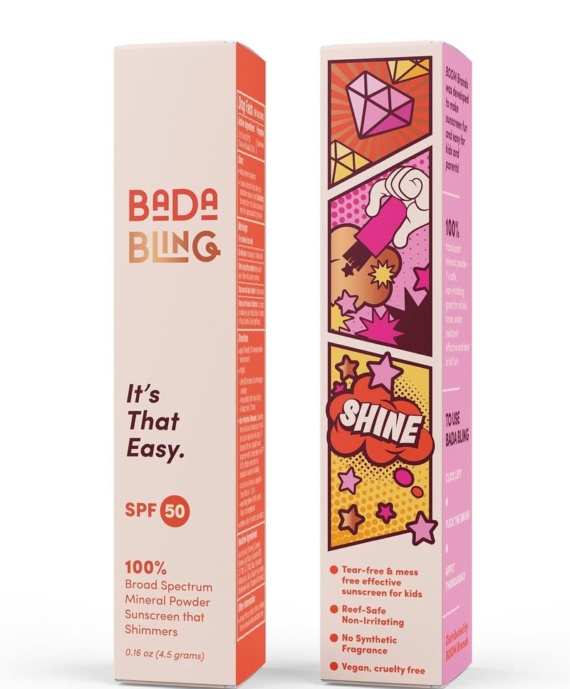 Bada Boom Bada Bling Shimmer Sunscreen Powder - Translucent SPF 50 with Sparkling Finish