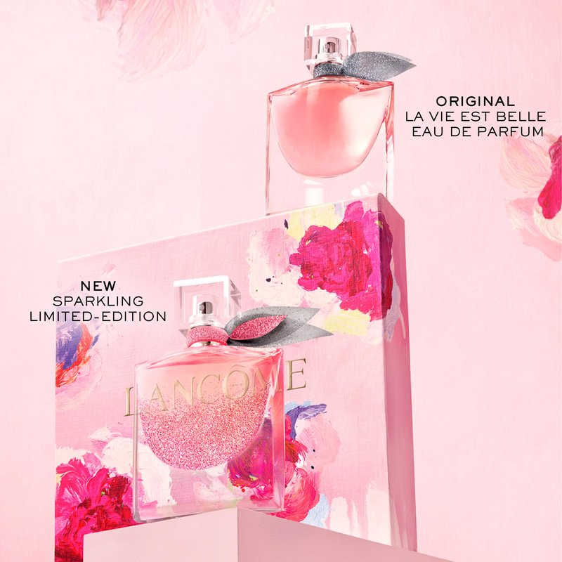 Lancôme La Vie Est Belle Eau de Parfum Collector's Edition - Long Lasting Fragrance with Notes of Iris, Earthy Patchouli, Warm Vanilla & Spun Sugar - Floral & Sweet Women's Perfume, 1.7 Fl Oz