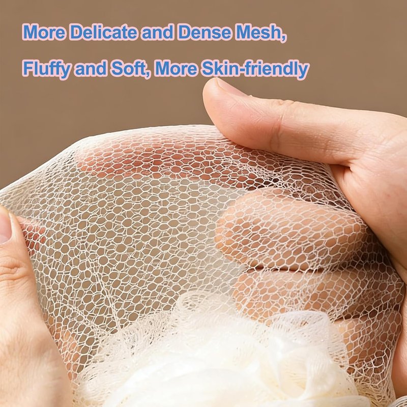 Loofah Sponge 4 Pack - 60G Soft Luffa Bath Sponges for Shower | Ideal for Women, Kids & Men