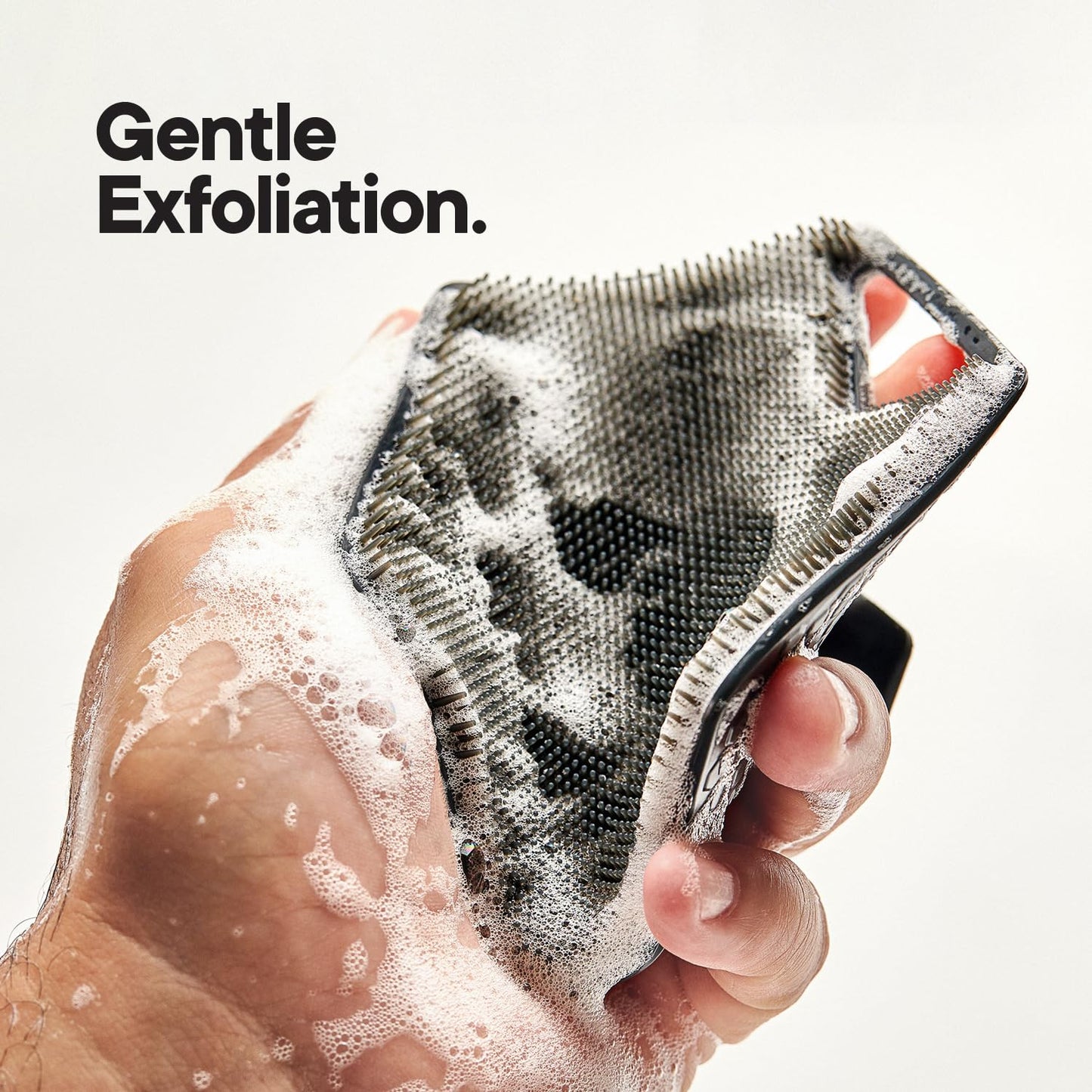 TOOLETRIES The Ultimate Scrubber Set - with 2X Scrubbers & Holders - Silicone Toiletry Organizer, Shower & Bathroom Accessory - Features Silicone-Grip Technology, Removable & Reusable - Charcoal