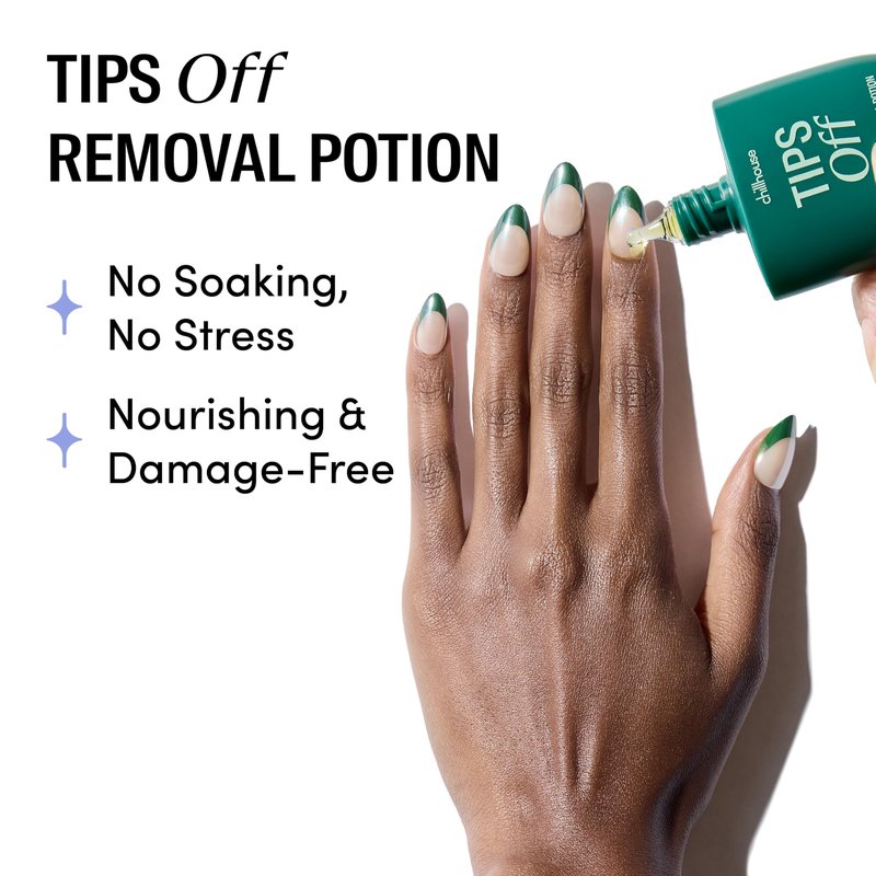 Chillhouse - Tips Off, Nail Glue Remover - Press on Nails Removal Potion - Gentle Removal & No Soaking - Safflower Oil, Jojoba Seed & Orange Peel Oil - Women Owned - Beauty & Self Care - 1.18 fl oz