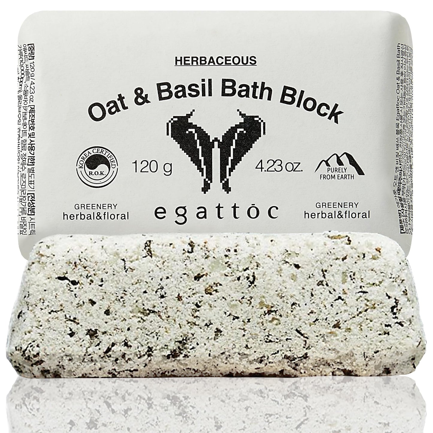 Egattoc Bath Bombs for Women, Oat & Basil Bath Fizzies with Essential Oils & Sea Salt, Moisturizing Bath Block for Dry Skin Relief, Natural Aromatherapy Home Spa Gift, Green Citrus Scent