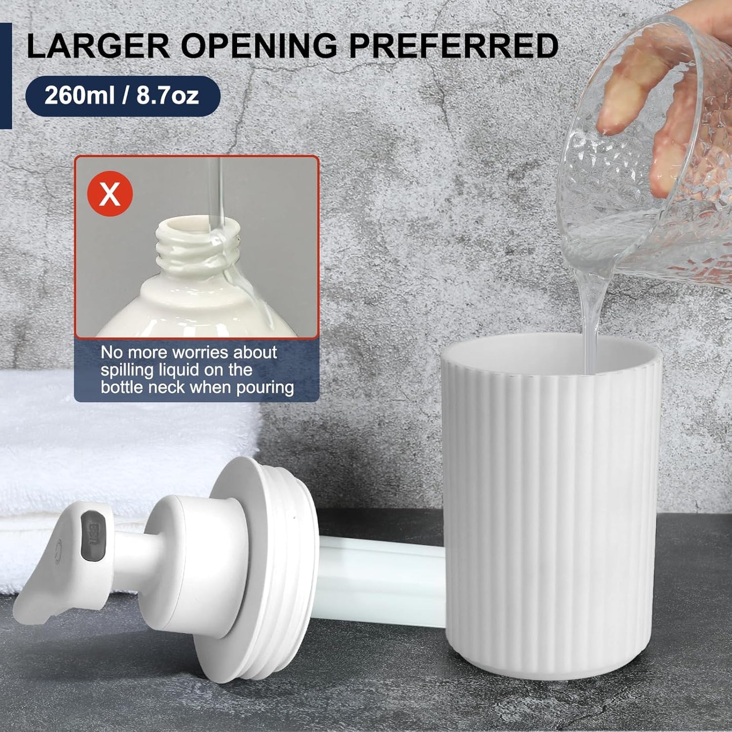 Skiennix Touchless Soap Dispenser - Rechargeable 9oz Electric Liquid Dispenser for Kitchen & Bathroom