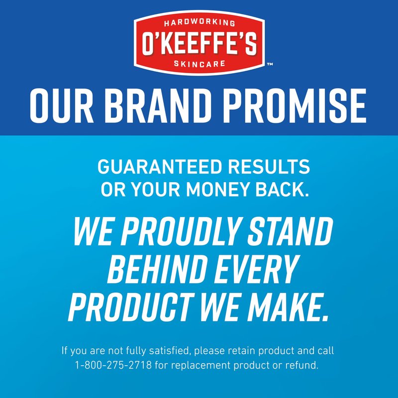 O'Keeffe's for Healthy Feet Foot Cream - 3 oz Tube (2 Pack) - Guaranteed Relief for Extremely Cracked, Dry Feet, Repairing Skincare, Instantly Boosts and Retains Moisture Levels
