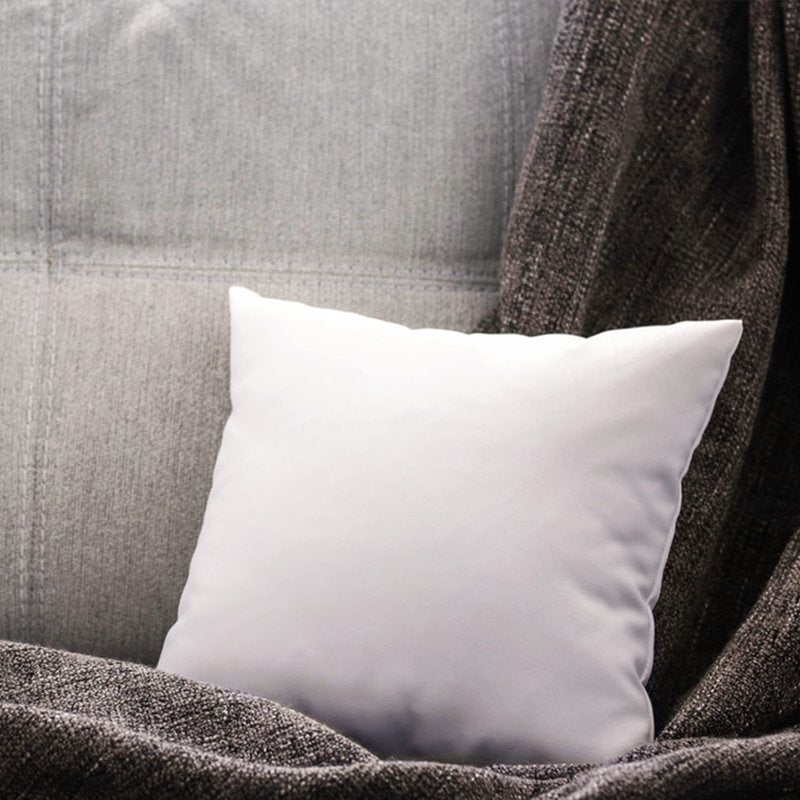 GOLD TEXTILES White Throw Pillows Insert (Pack of 4) - 18 x 18 Inches Polyester Sham Stuffer Throw Pillow - Lightweight Square Indoor Decorative Pillows - Bed and Cushion Couch Pillows