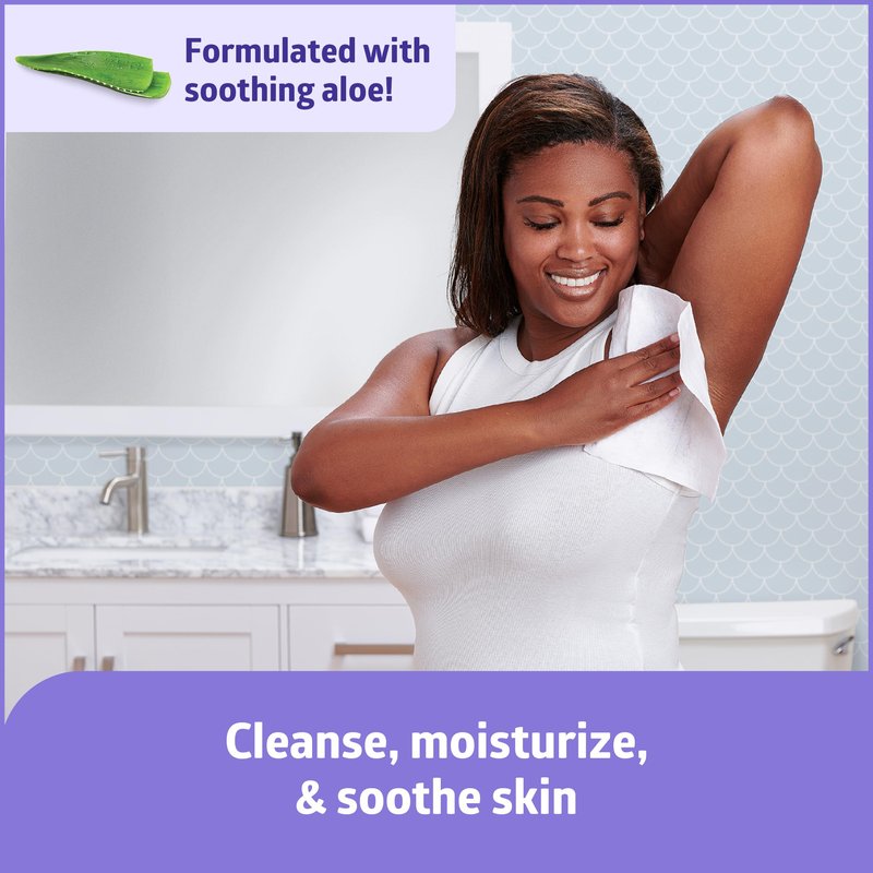 Medline ReadyBath LUXE Extra Thick Adult Bath Wipes, 192 Wipes (8 Wipes, 24 Packs), Scented, No Rinse Formula with Aloe, Shower Wipes for Sensitive Skin, Hypoallergenic Body Wash Wipes, 8 x 8 Inch