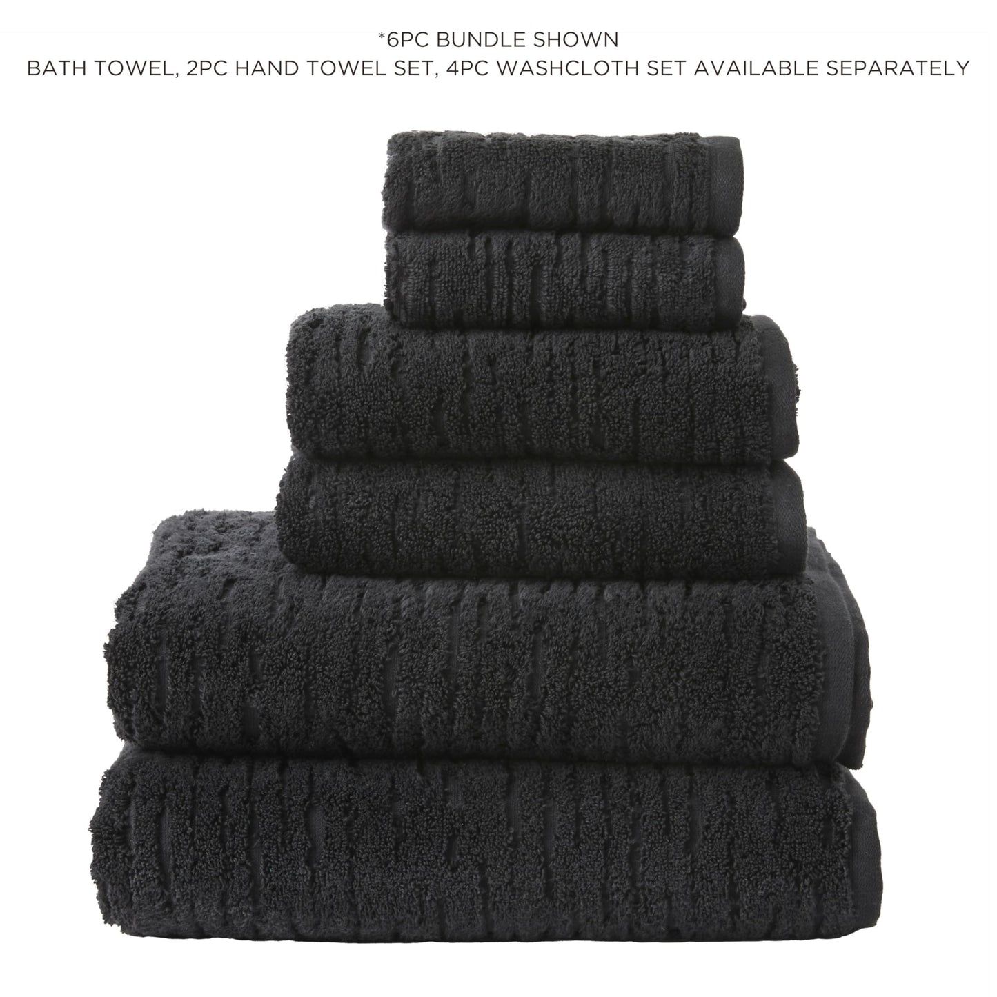 SKL Home CloudSoft 100% Cotton Luxury Bath Towel, 600 GSM, Ultra Plush & Absorbent, Slate