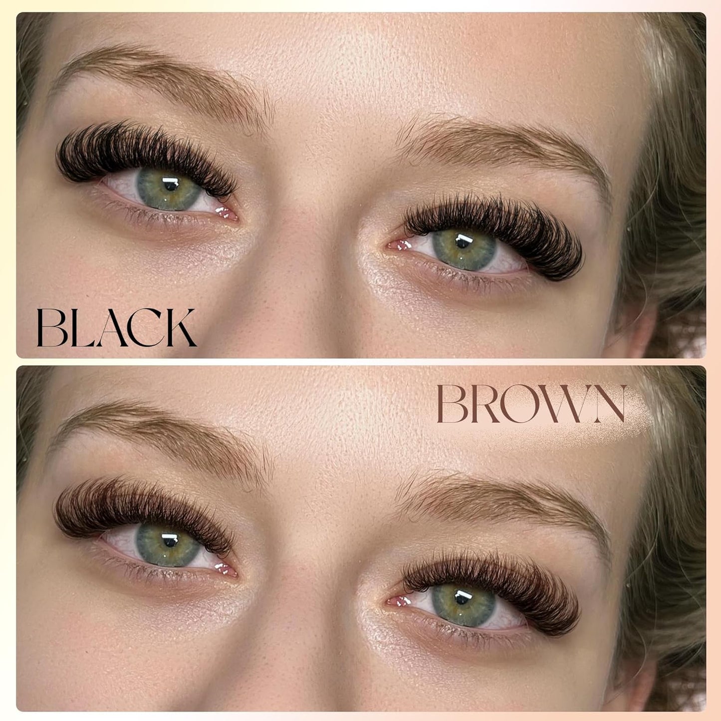 Winifred Brown Lash Clusters - Dark Brown Wispy Thick Volume Eyelash Extensions | 80D, 8-18mm