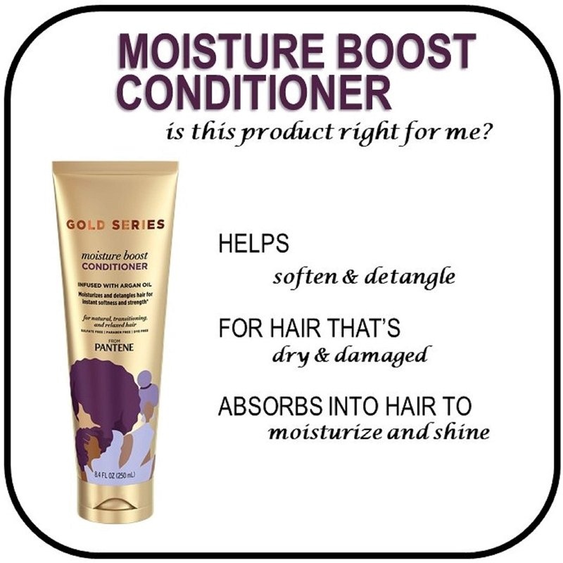 Pantene Shampoo and Sulfate Free Conditioner Kit, with Argan Oil, Pro-V Gold Series, for Natural and Curly Textured Hair, 16.9 fl oz, Kit