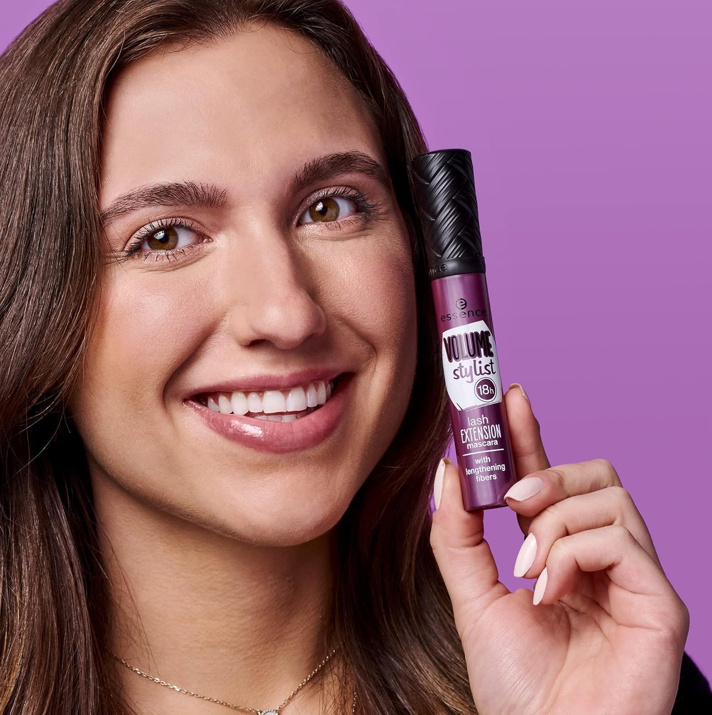 Volume Stylist Lash Extension Fiber Mascara - 18Hr Long-Lasting, Cruelty-Free | Black