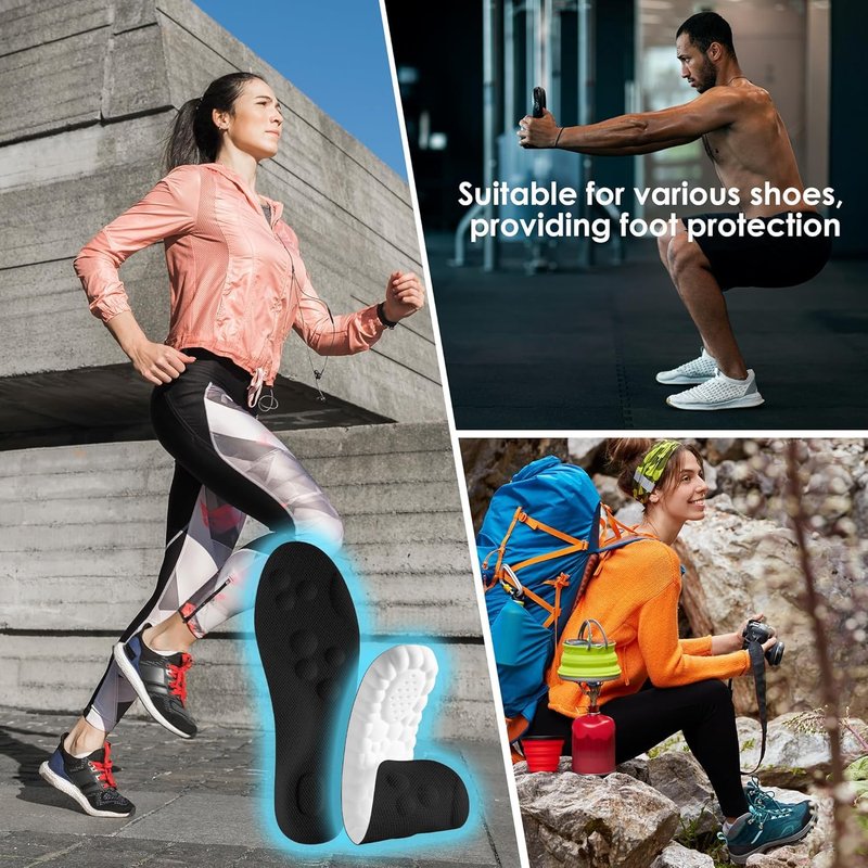 Orders My 4D Cloud Steppers Insoles for Men and Women - Shock Absorption Inserts, Soft Anti-Fatigue, Relieve Foot Pain, Memory Foam Insoles for Shoes, Boots & Sneakers Placed Recently by Me