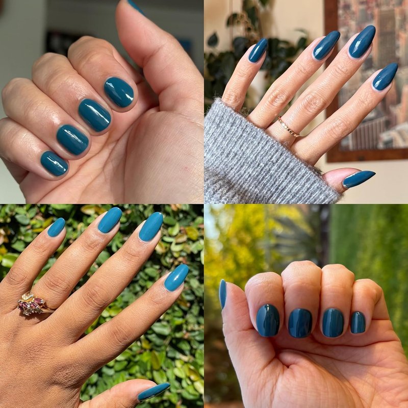 Long Lasting Nail Polish - Gel-Like Finish, No Lamp Needed | 15-Free Vegan & Cruelty-Free | Lasts Up to 10 Days