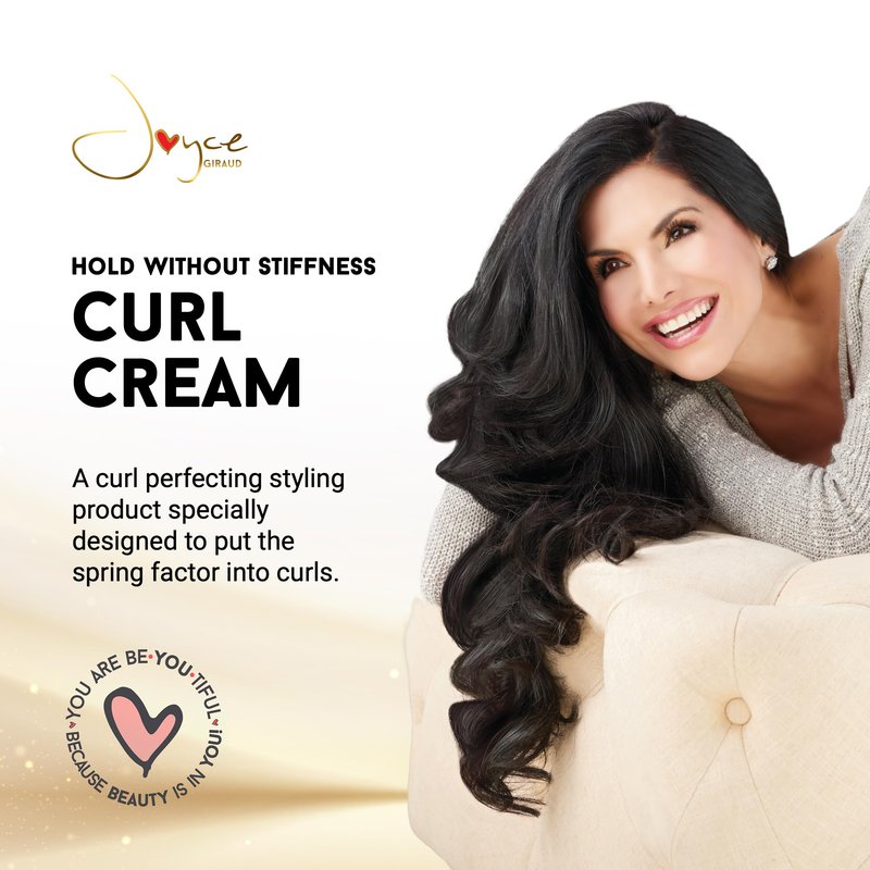 Joyce Giraud Curl Cream, Frizz-Free Flexible Hold & Definition, Nourishing Curl Boosting System, 5 oz