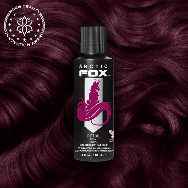 ARCTIC FOX Vegan and Cruelty-Free Semi-Permanent Hair Color Dye (4 Fl Oz, RITUAL)