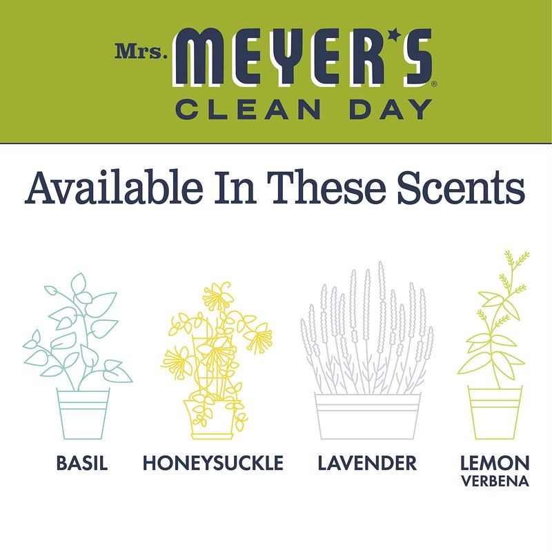 MRS. MEYER'S CLEAN DAY Liquid Hand Soap Refill, Lemon Verbena, 33 Fluid Ounce