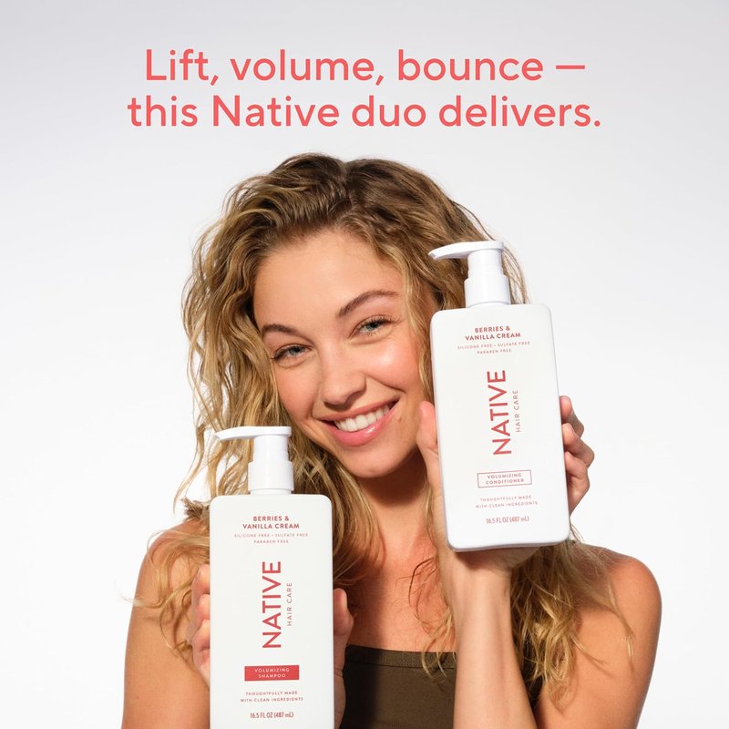 Native Volumizing Shampoo Berries & Vanilla Cream 16.5 fl Oz.
