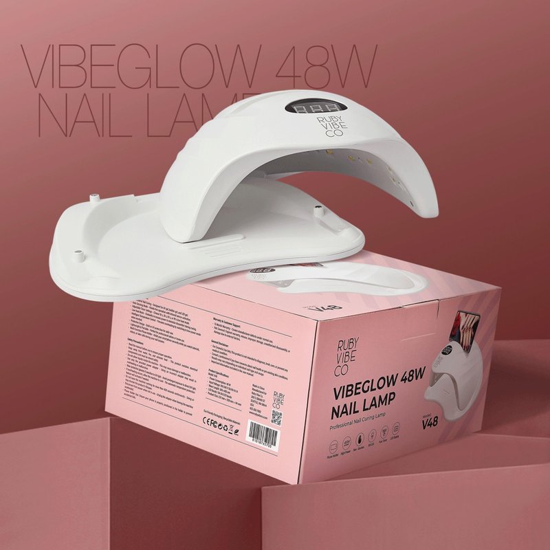 48W UV LED Nail Dryer for Gel Polish with 36 LED Beads, Phone Holder, Automatic Sensor and 4 Timer Settings for Gel Nail, Toe Nails