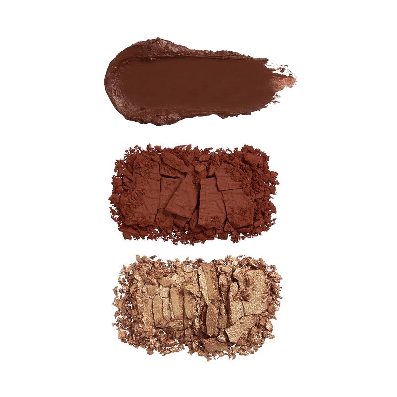 Revolution Blush Icon Palette - Creamy Matte & Shimmer Bronzer Trio | Hyaluronic Acid Infused, Vegan, 0.09 oz