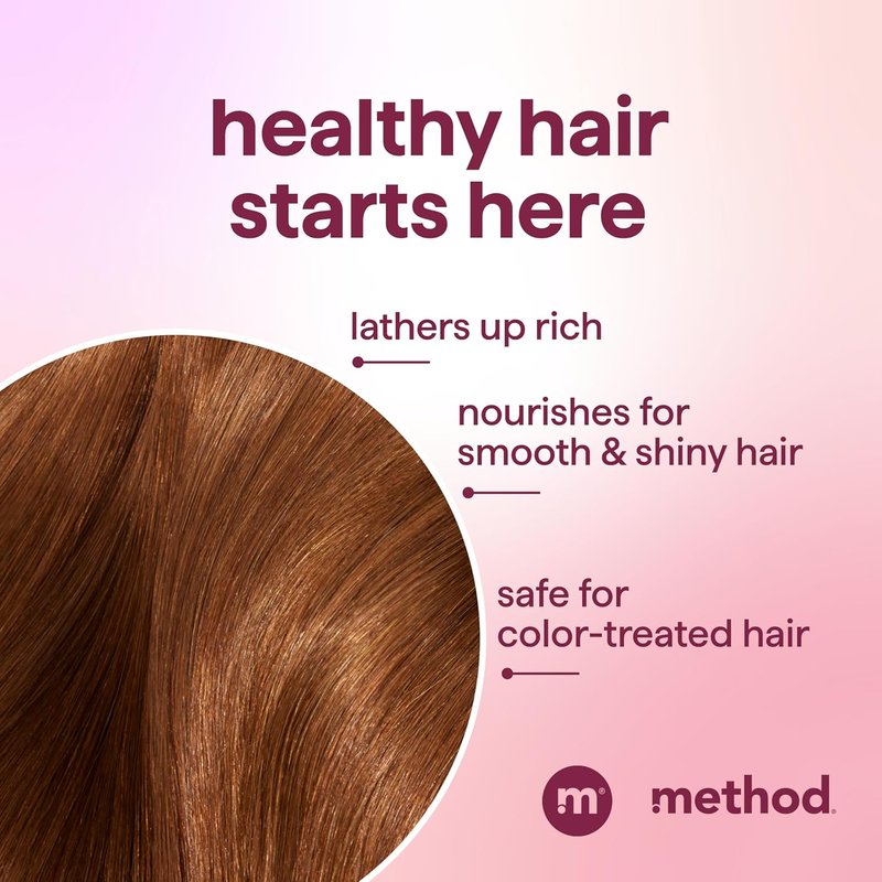 Method Pure Peace Volumizing Shampoo - Thicker, Fuller Hair | Sulfate-Free, Color-Safe - 14 oz