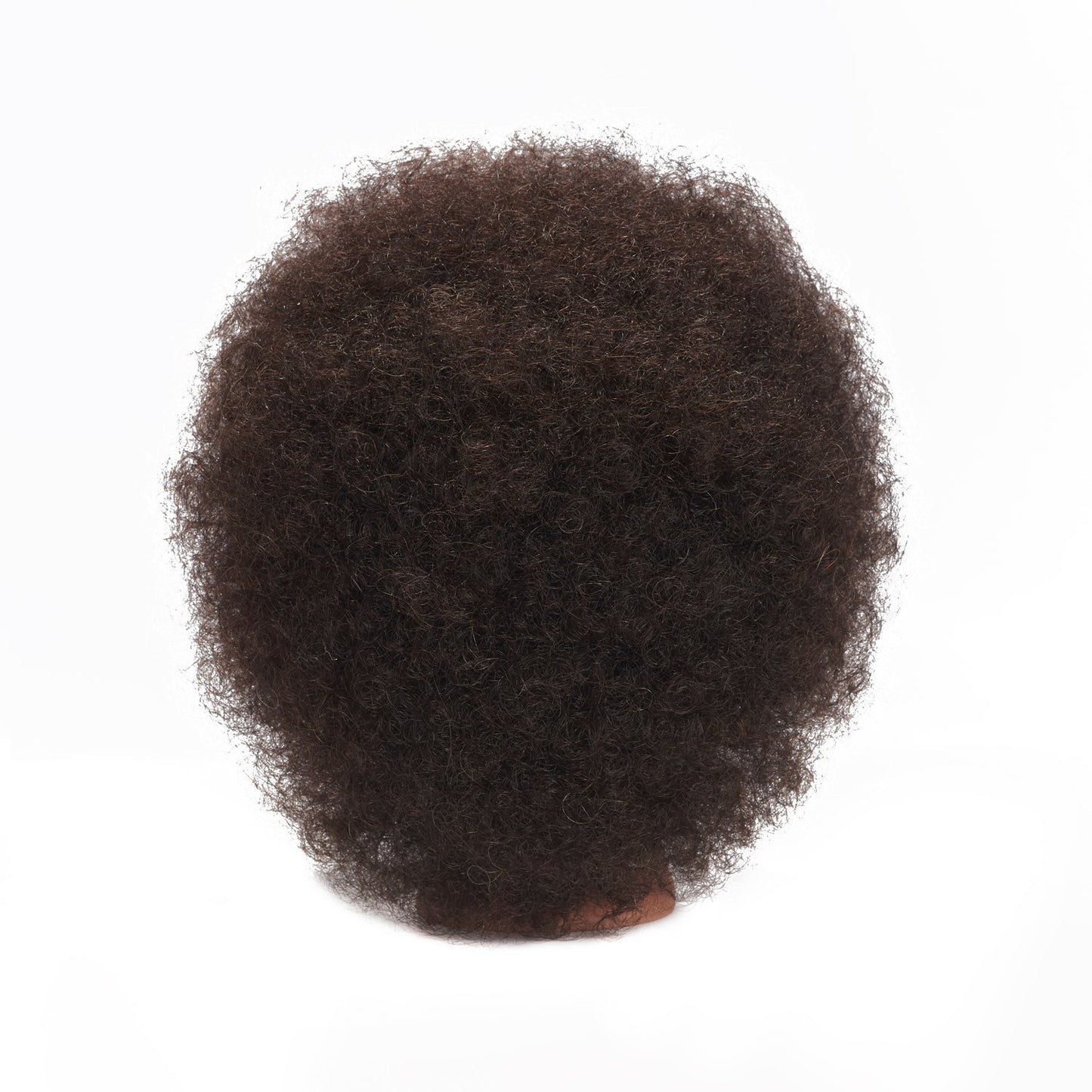 Traininghead 100% Real Hair Mannequin Head Training Head Cosmetology Doll Head Manikin Practice Head Hairdresser with Free Clamp Holder Female (10 inches afro hair C)