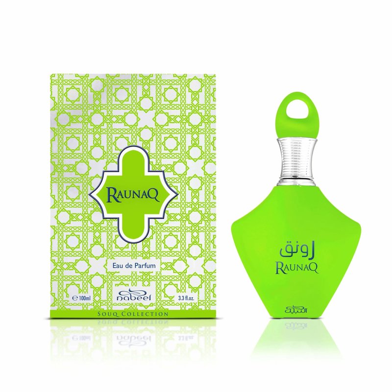 Nabeel Souq Collection - Raunaq for Unisex - Arabian Perfume for Women & Men - Fragrance with Orange, Strawberry, Cedar, Sandalwood, Amber, Musk Scent - Arabic Cologne - Travel Size - 3.3 oz EDP Spray