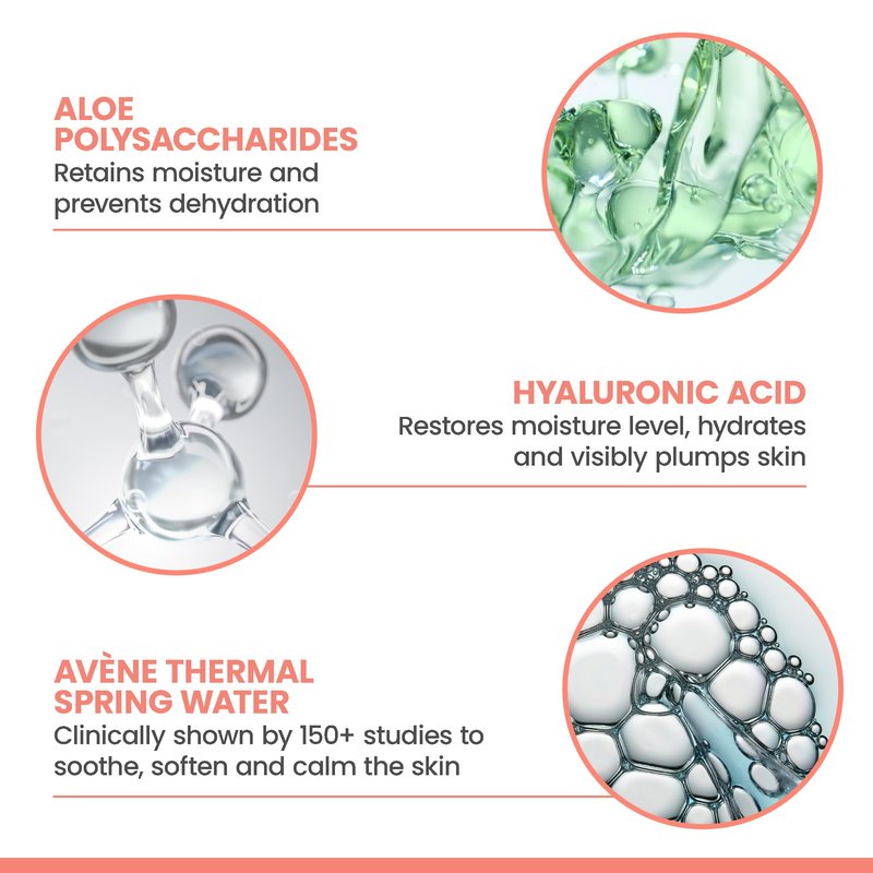 Avène Hydrance Hydrating Aqua-Gel Cream, Face Moisturizer For Normal to Dry, Dehydrated Sensitive Skin, 72 Hour Hydration with Hyaluronic Acid & Aloe, Hydration Powerhouse, Non-Comedogenic