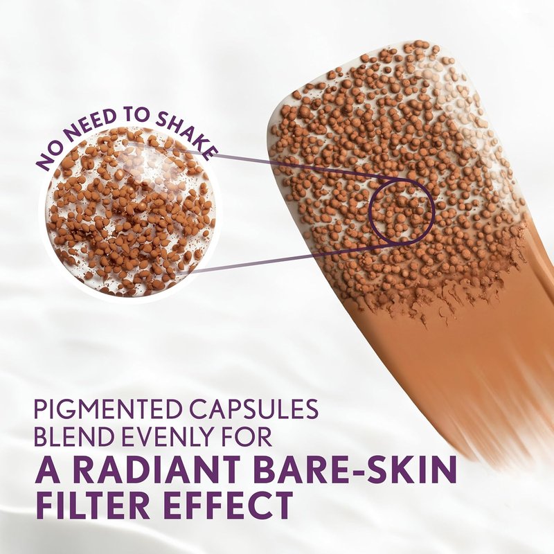 Covergirl Simply Ageless Foundation - Medium-Tan Tinted Skincare Hybrid | Sheer Radiant Finish, Vegan, 1.0oz