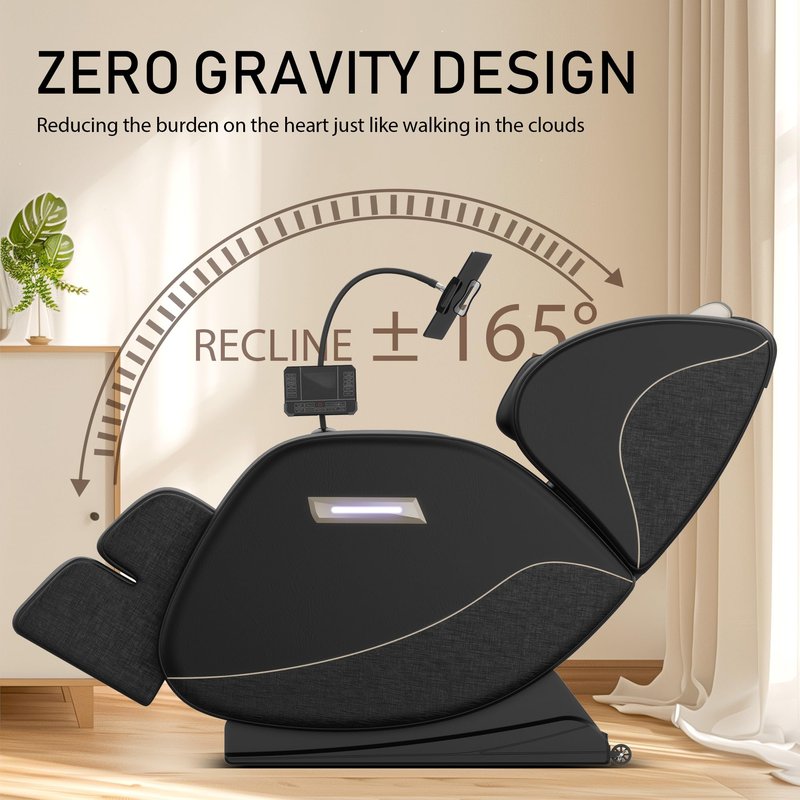 AYJOIR 2026 Massage Chair Full Body, Zero Gravity SL-Track Shiatsu Massage Recliner Chair with Body Scan, 6 Fix Point Rollers,Airbags,Deep Yoga Stretch, Heating Function