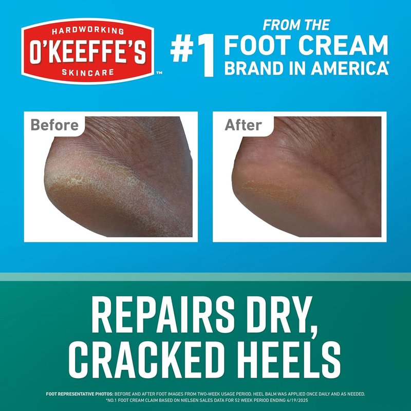O'Keeffe's Healthy Feet Intensive Healing Balm - Instant Relief for Extremely Dry, Cracked Heels | 2.2oz Stick