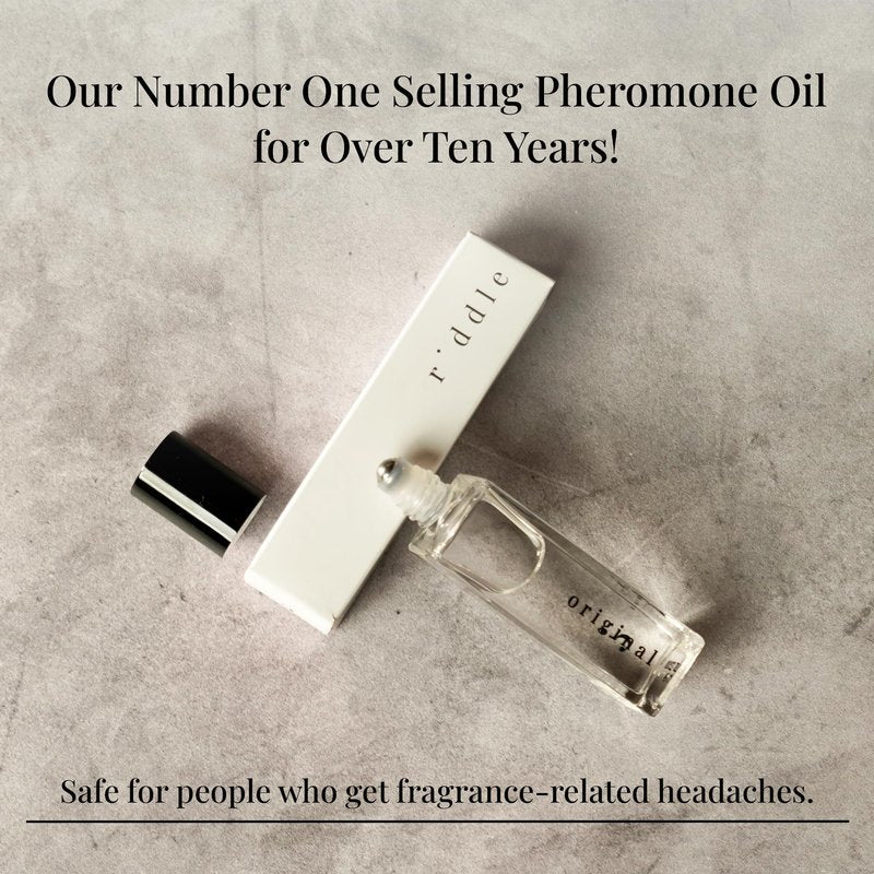 Riddle Original Roll On Pheromone Perfume Made in USA - Premium Rollerball Subtle Fragrance for Women - Long-Lasting Cruelty-Free Alcohol-Free Gentle on Skin - Ideal for Daily Use and Travel