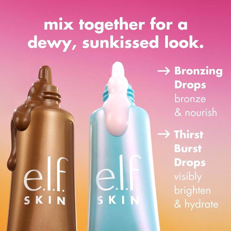 e.l.f. SKIN Hydration Duo - Holy Hydration! Thirst Burst & Bronzing Set for Dewy, Sun-Kissed Skin | Vegan & Cruelty-Free