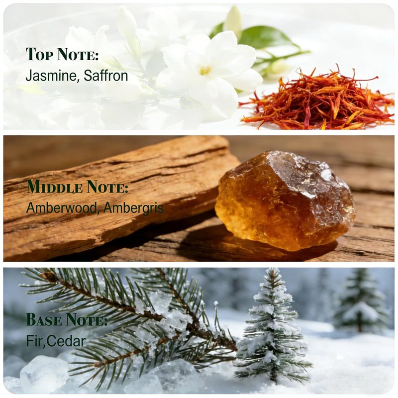 Saffron Amber | Unisex Eau de Parfum Inspired by Baccarat Rouge 540 | Long-Lasting Fragrance (1.76 Fl. Oz)