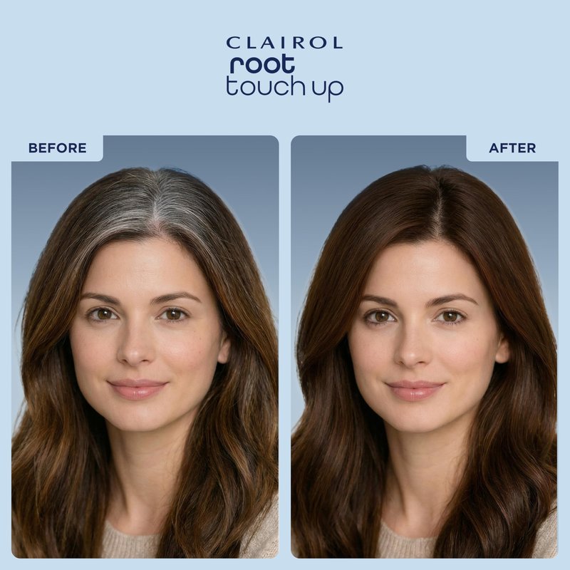 Clairol Root Touch-Up Temporary Hair Coloring Spray, Medium Brown Hair Color | Instant Natural-Looking Gray Root Coverage | Ammonia Free | Lightweight Formula | Pack of 1