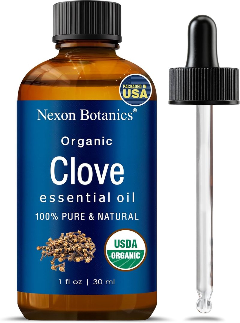 Organic Clove Essential Oil 30 ml - Pure & Natural for Toothache, Sore Muscles | Soothing Skin & Hair Care