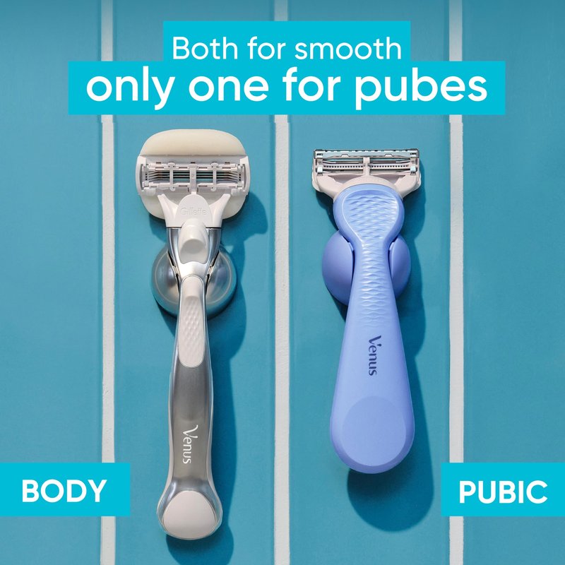 Gillette Venus Intimate Grooming Razors for Women, 6 Razor Blade Refills, Bikini Razors for Women