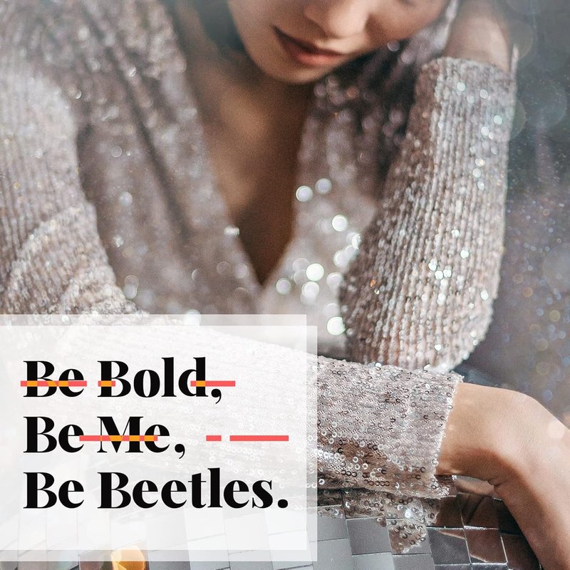 Beetles Glitter Gel Nail Polish - Reflective Silver Shimmer | 15ml Soak Off UV/LED for DIY Nail Art