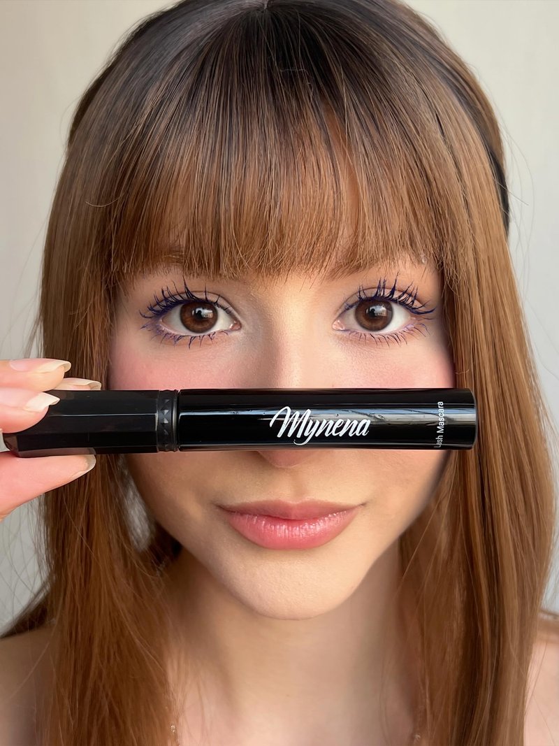 Mynena Blue Lash Tubing Mascara | Smudge-Proof Flake-Free Long Lasting Lightweight Eyelash Extension Effect | Lengthening Defining Curling Buildable Formula Eye Makeup