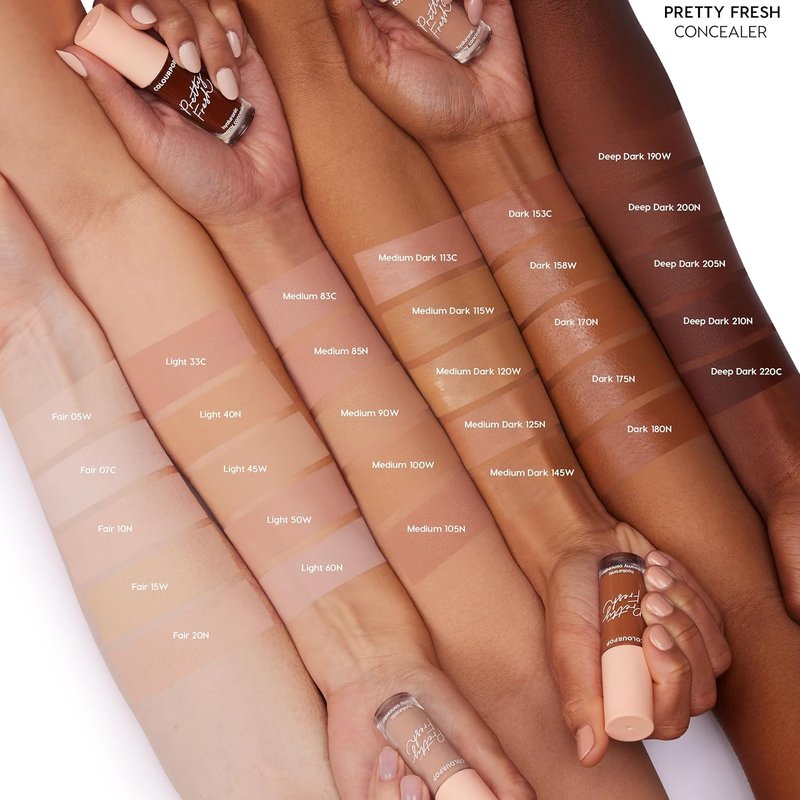 ColourPop Pretty Fresh Creamy Concealer - Full Coverage Hydrating Concealer with Hyaluronic Acid | Dark 170N (0.3 oz)