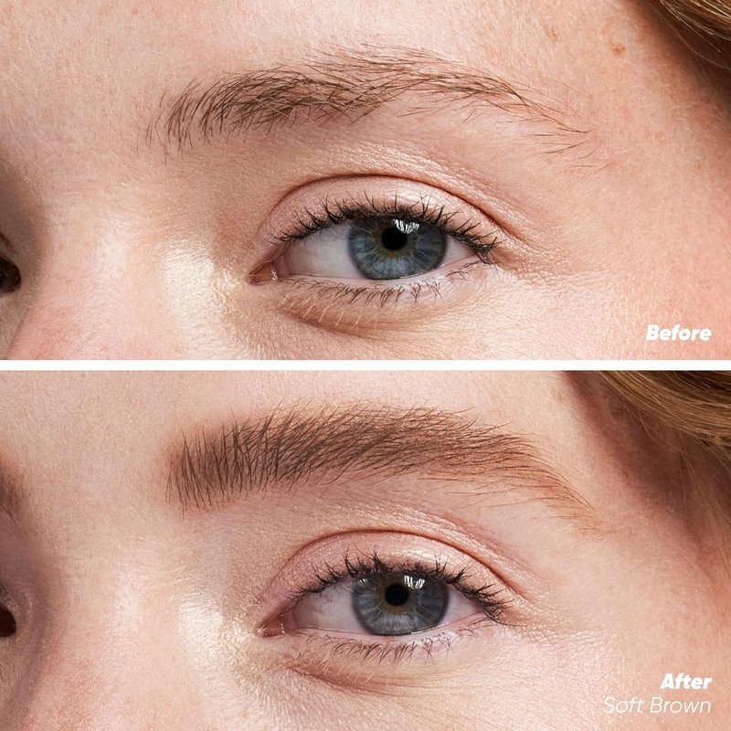 Kosas Air Brow Tinted Eyebrow Gel - Volumizing Gel with Flexible Hold | Soft Brown Shade
