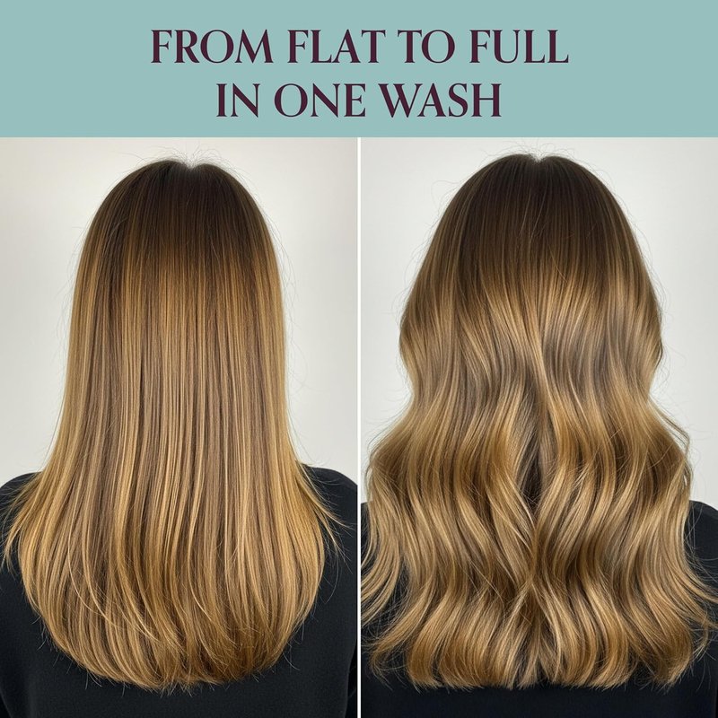 hOURS High Noon Volumizing Shampoo for Fine & Thin Hair - Weightless Sulfate-Free Cleanser with Pea Protein & Arginine - Boosts Fullness, Strength & Body - Color-Safe Formula for Lifted Hair 8oz
