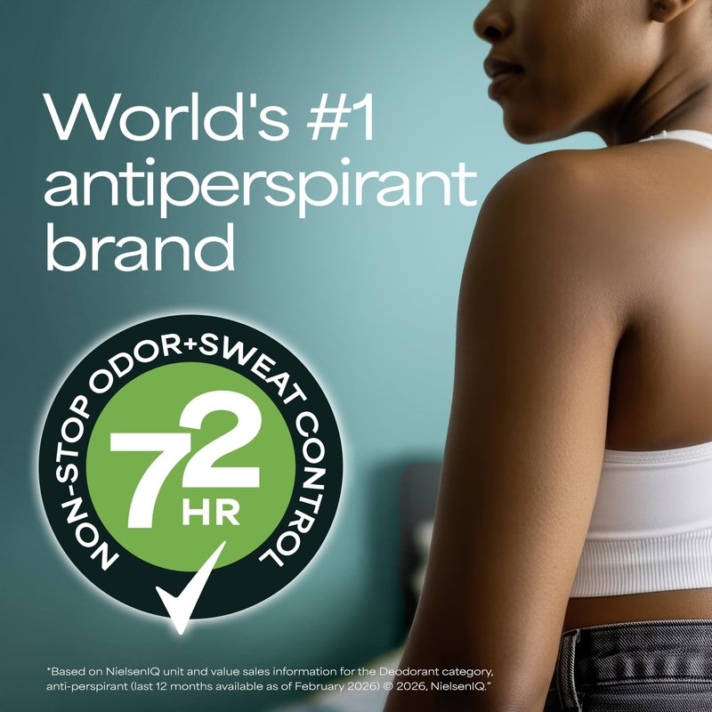 Degree Advanced Protection Antiperspirant Deodorant White Flowers & Lychee for 72-Hour Sweat & Odor Control for Women, with Body Heat Activated Technology, 2.6 oz