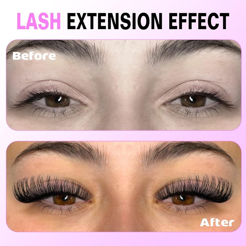 Pawotence 30D Cluster Eyelash Extensions - Natural Wispy Individual Lashes | 280pcs, 8-15mm