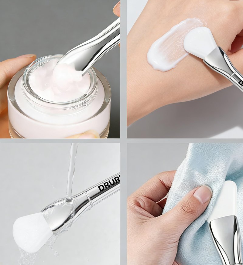 DR.URUR Silicone Mask Brush Applicator for Face Even Coverage Tool Durable Beauty Spatula Easy to Clean Korean Beauty Skincare Accessory