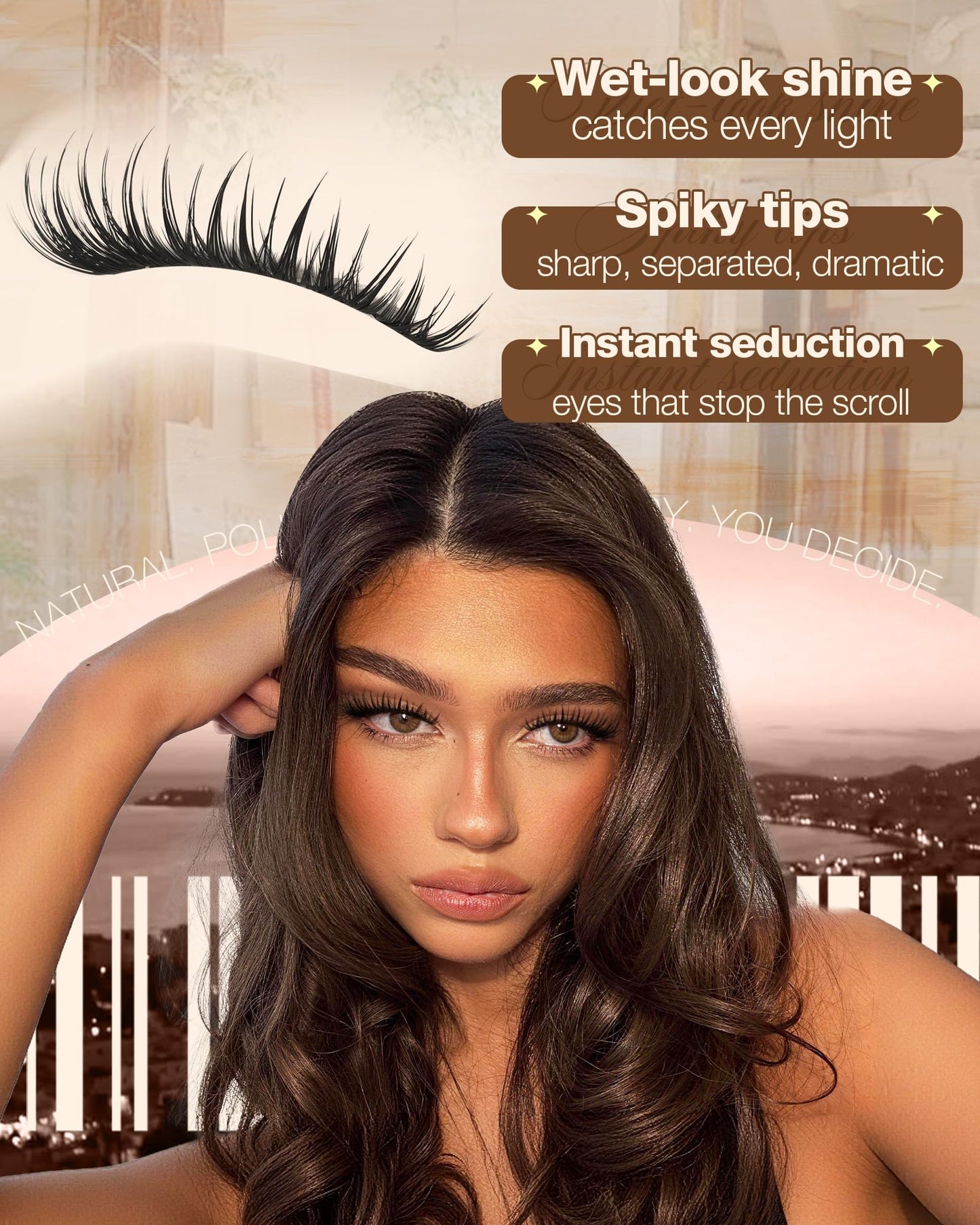 Wispy Lash Clusters Fairy Eyelash Clusters Wet Lash Clusters with Spikes Manga Cluster Eyelash Extensions CD Curl Natural 10-16mm Individual Lashes by Delyneph