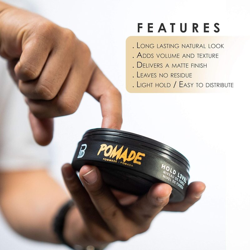 L3 Level 3 Pomade - Long-Lasting Hold for Enhanced Hair Strength and Volume