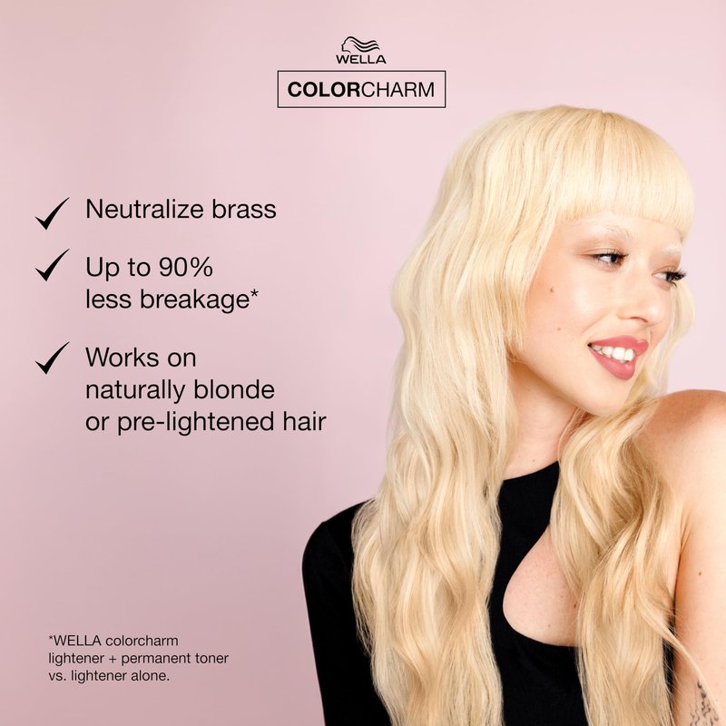 COLORCHARM Permanent Liquid Toners| Neutralize Brass| Free of Parabens| Vegan| T05 Pale Rose Blonde| 1.4 Fl Oz