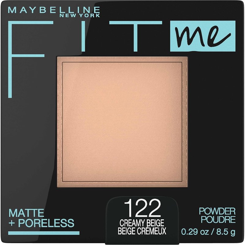 Maybelline Fit Me Matte + Poreless Face Powder - Creamy Beige, 1 Count | Flawless Finish & Oil Control
