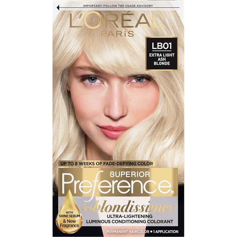 L'Oréal Paris Hair Color - Superior Preference Fade-Defying Extra Light Ash Blonde | Permanent Dye Kit