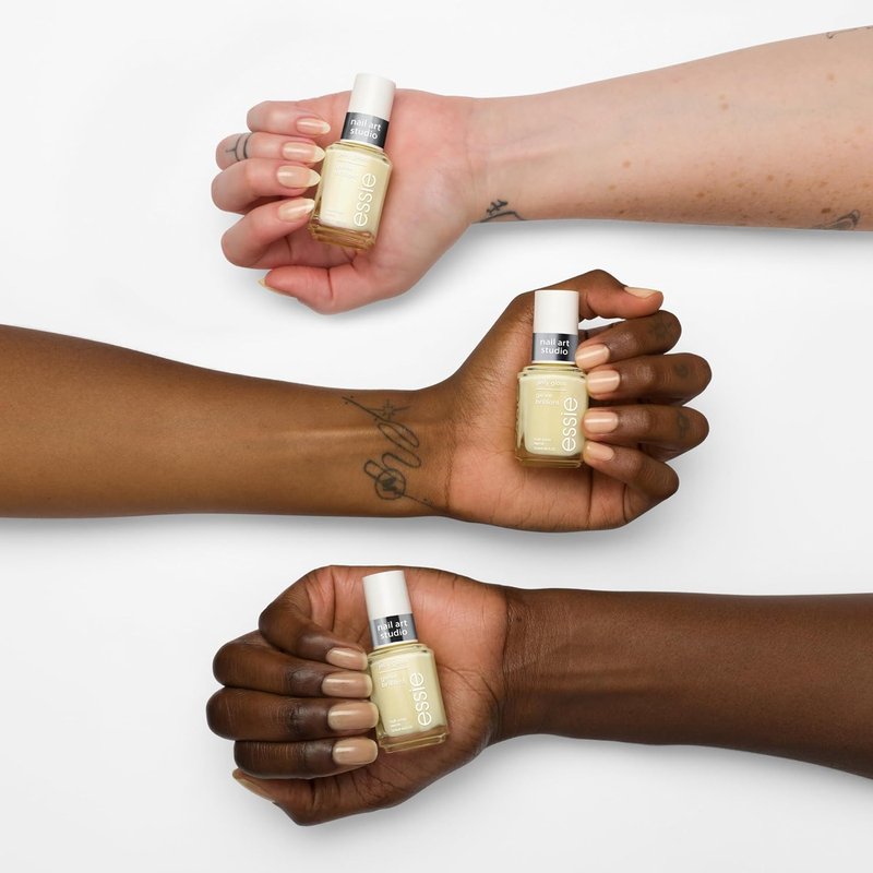 Essie Nail Art Studio Jelly Gloss Polish - Vegan Sheer Yellow Buttercup Jelly, 0.46 Fl Oz